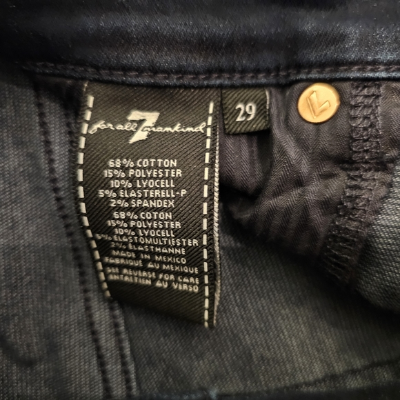 7 for all mankind gwenevere dark denim skinny jeans - Picture 3 of 3